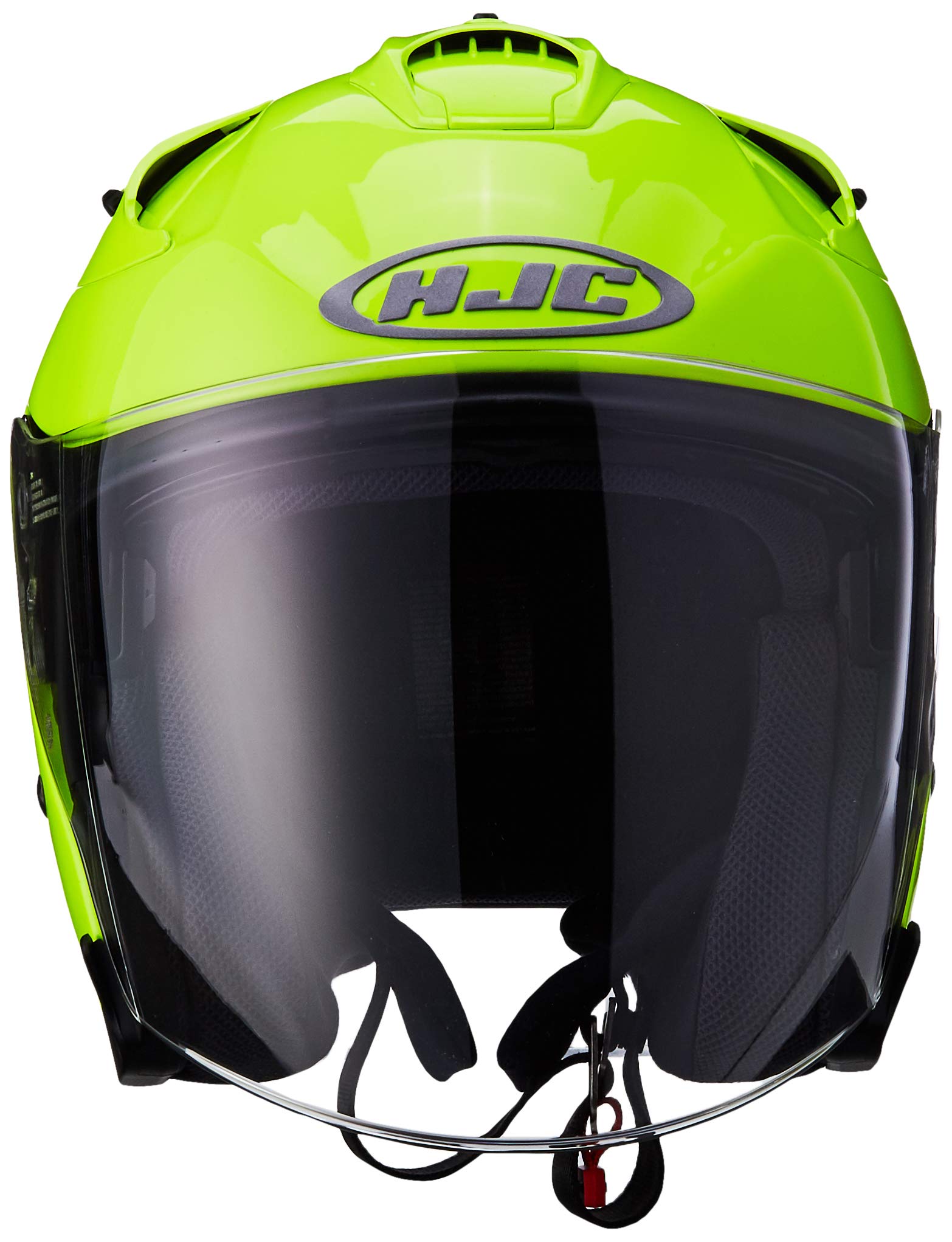 HJC FG-JET Open-Face Motorcycle Helmet (Hi-Viz Neon, Medium) Automotive