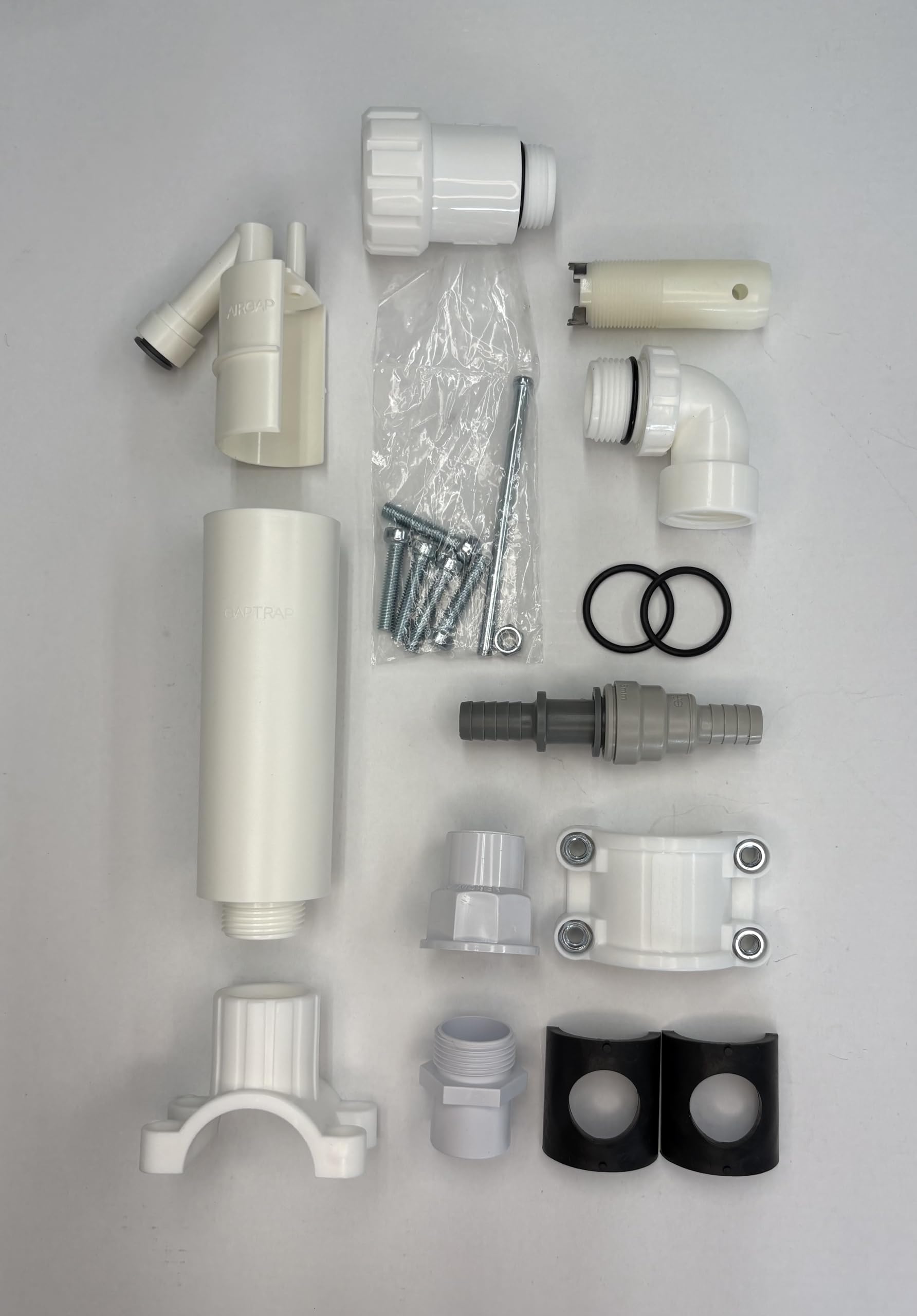 Fountain Softeners White Water Softener Gap Trap Low Flow 3/8" Kit (3/8 Inch)