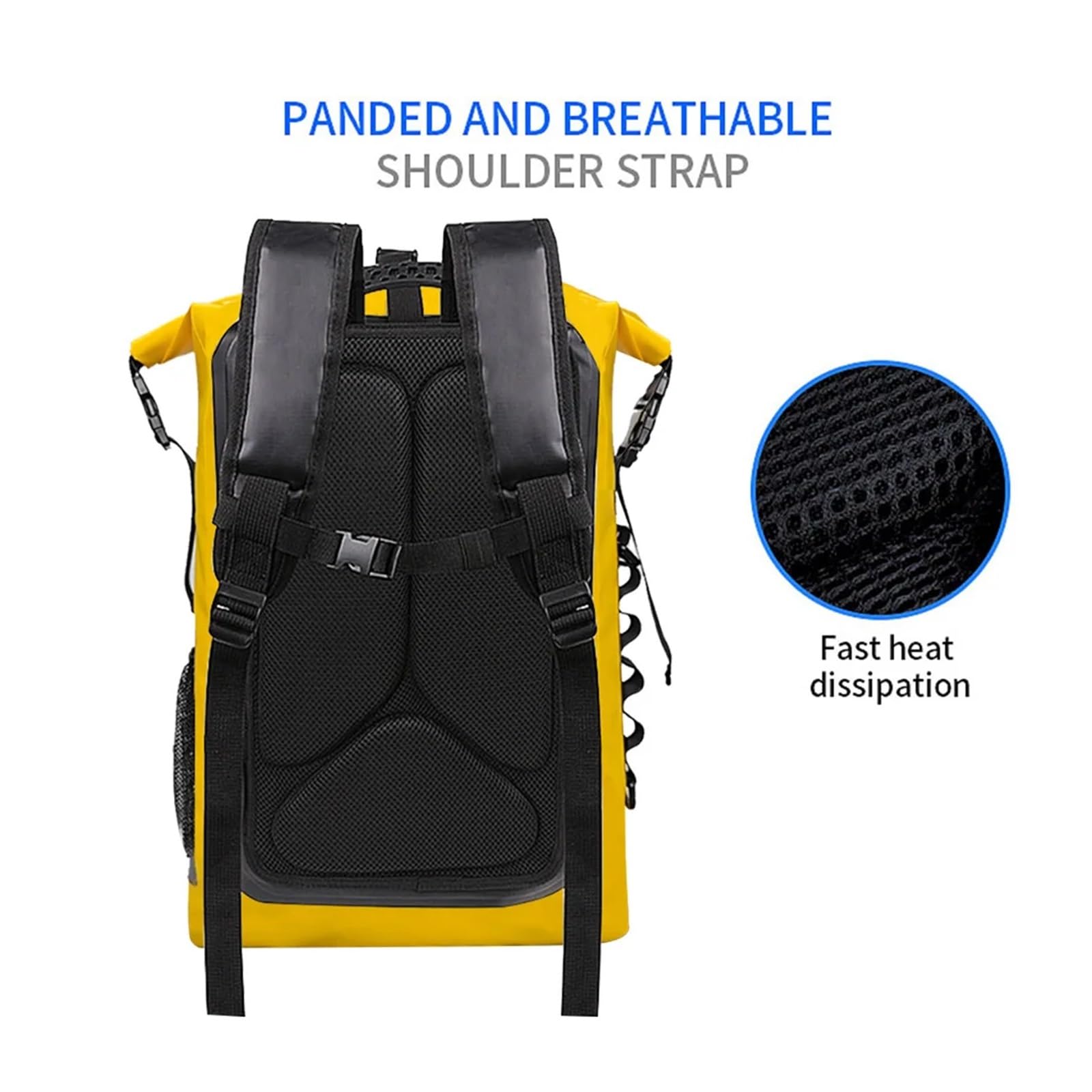 Zaino impermeabile per kayak da nuoto, per donne e uomini, impermeabile, per trekking, drifting, rafting, surf, canottaggio, campeggio, in PVC, 35 l