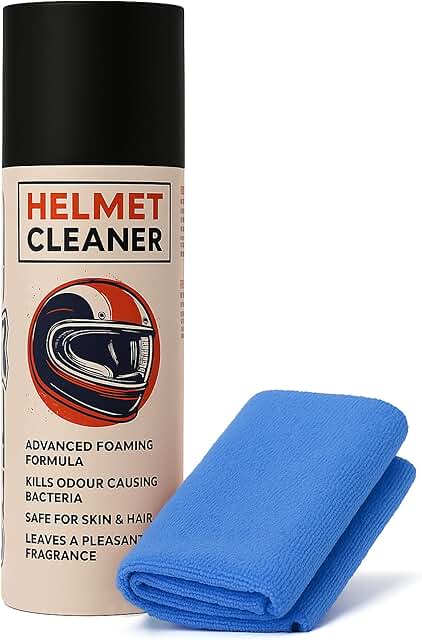 ShineXPro
                                                  Helmet Cleaner &
                                                  Microfiber Cloth,
                                                  Anti-Bacterial Foaming
                                                  Helmet Cleaning Spray,
                                                  Safe for Hair &
                                                  Skin - Helmet I...