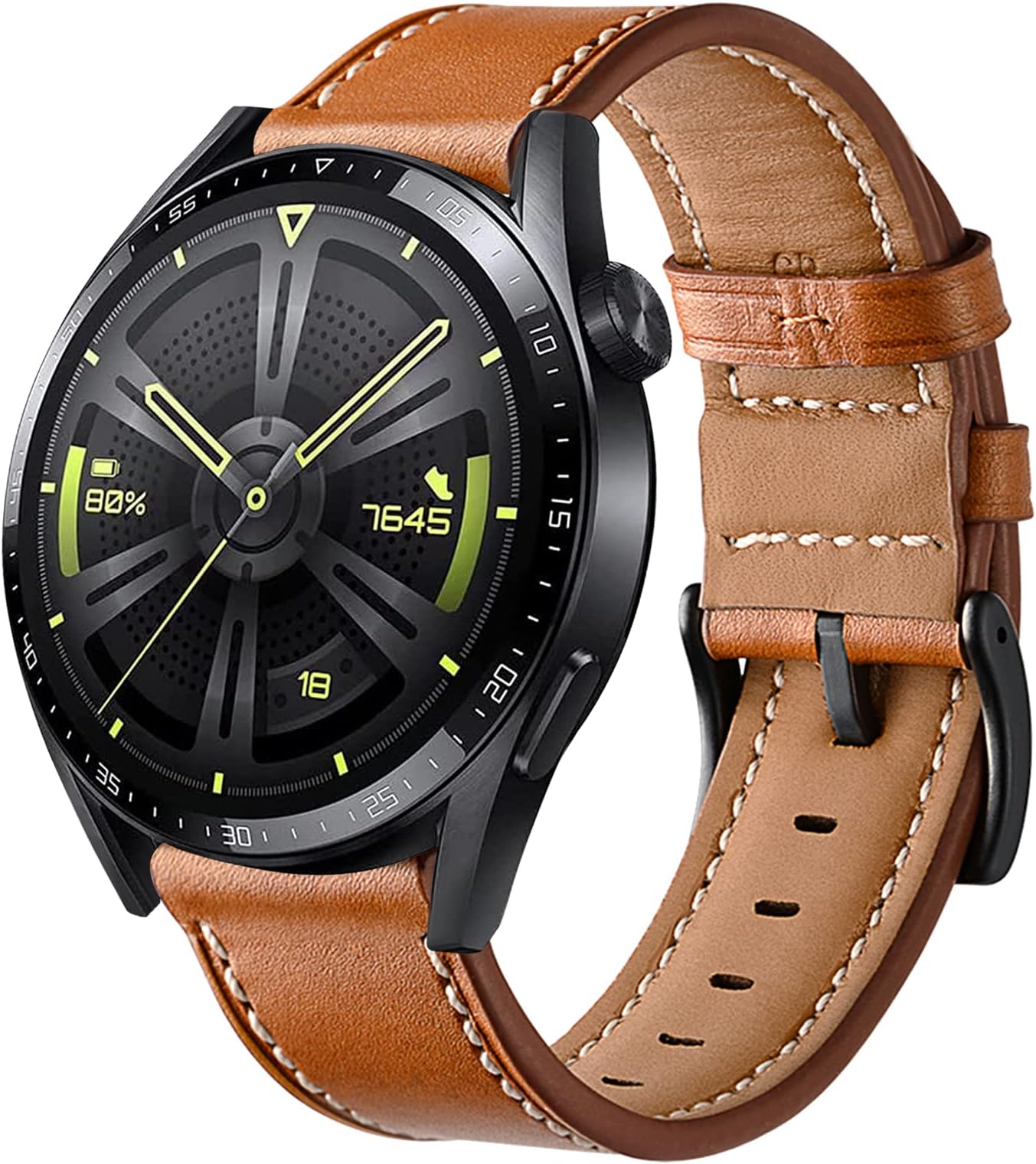 Huawei Watch Gt 2 Armband Original Leder Armband für Huawei Watch GT 3 Pro,Huawei Watch GT 3 46mm, Huawei