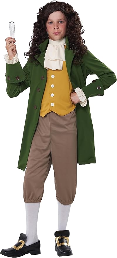 Disfraz de Isaac Newton para niño talla M miniatura 2