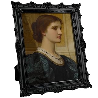 8x10 inch Vintage Photo Frame,Black White Pink Wood Gold Color Hand-Crafted Resin Picture Frame with Easel & Hook, Home Décor for Tabletop Wall Hanging Rahmen Photo Frame (Black) - Amazon product rated Grade A