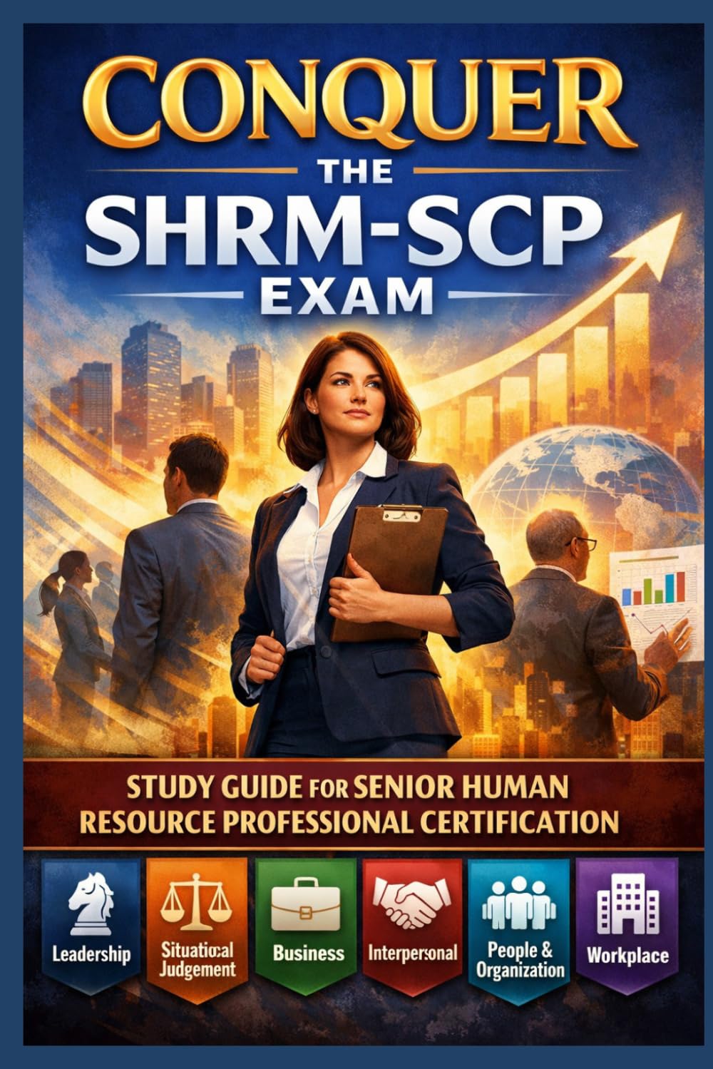 Conquer the SHRM-SCP Exam: Study Guide for Senior Human Resource Professional Certification Covering Leadership, Situational Judgement, Business, Interpersonal, People, Organization, and Workplace