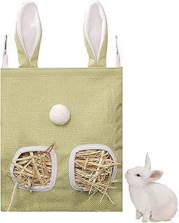 チモシー入れ 牧草フィーダー 25*28cm 2穴設計 大容量 吊り下げ式 えさ入れ 餌入れ 小動物用食器 省スペース設計 散らからない ウサギ デグー チンチラ モルモット対応 グリーン