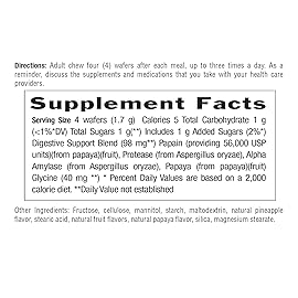 Country Life Chewable Papaya Digestive Enzyme - 8 Pack | Pineapple Papaya Flavor | On-The-Go Digestive Support with Papain, Protease & Amylase | Certified Vegan, Gluten-Free, Non-GMO, Kosher