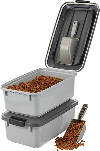 Miniatura 50 de Contenedores de alimentos IRIS para mascotas con tapas herméticas, Azul Azul marino