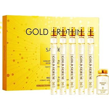 Silk Protein Thread Lifting Set, Collagen Serum for Face With Soluble Protein Silk & Nano Gold Essence, Absorbable Collagen Thread for Lifting, Smooth Lines & Firm Fine Lines With 1 X Protein Thread