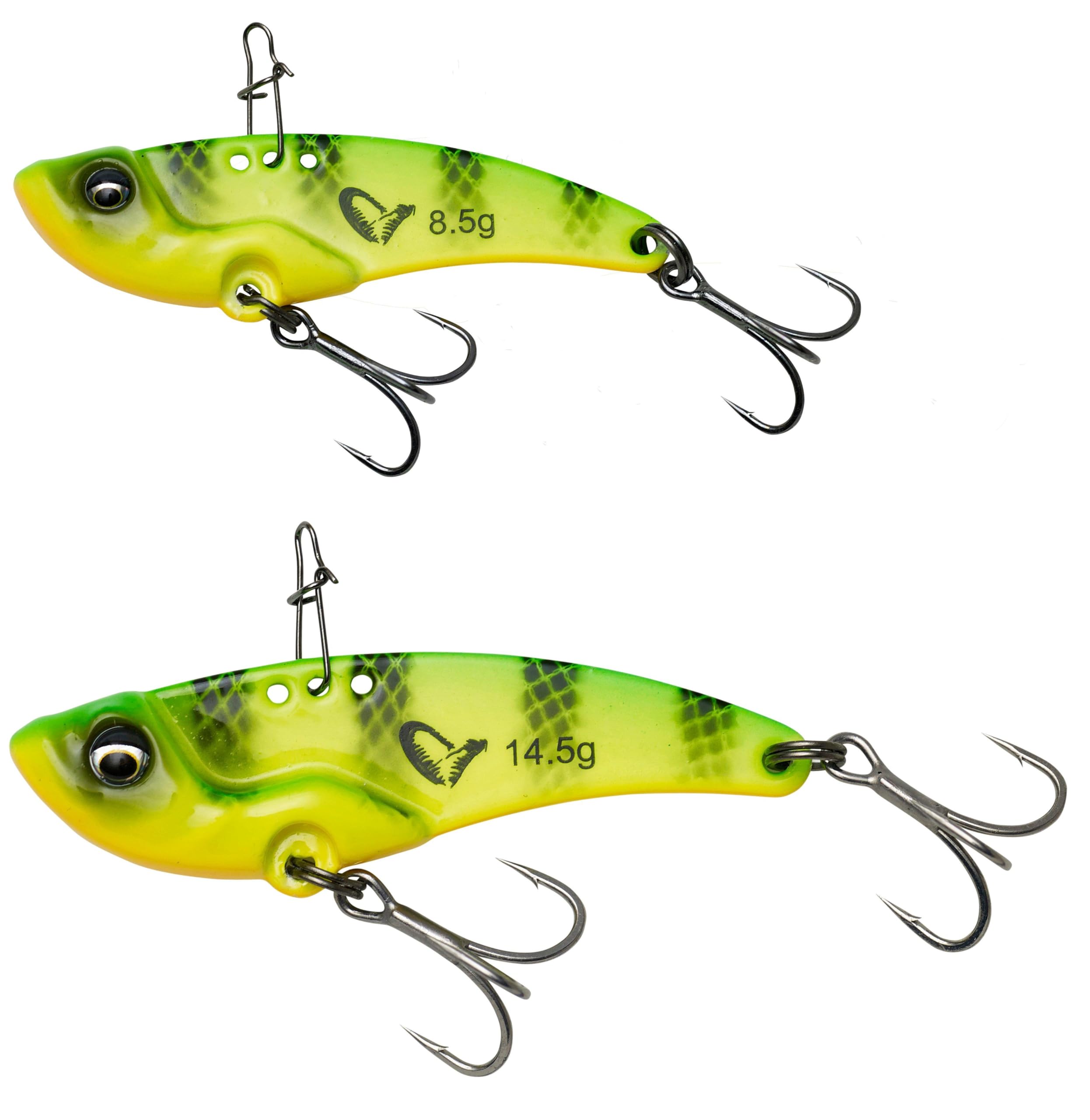VIB - Esca Da Pesca Metallica Vibrante Con Piume, 7,3 Cm - 20 G, Set Da 4 Pezzi, Per Persico, Lucioperca E Trota, Colori Argento E Oro - 4
