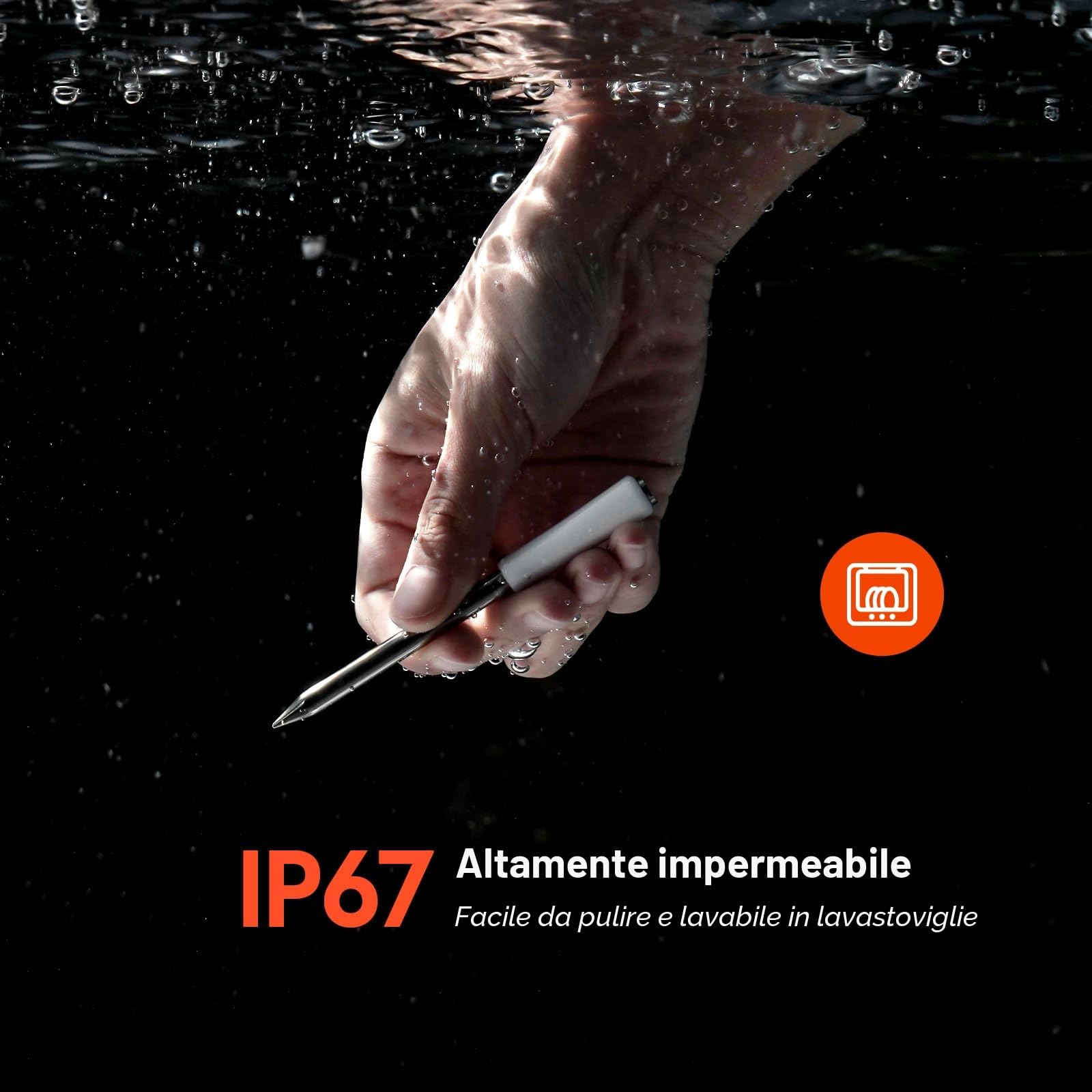 INKBIRD Termometro per Carne Wireless Bluetooth 5.4 305m IP67 Impermeabile