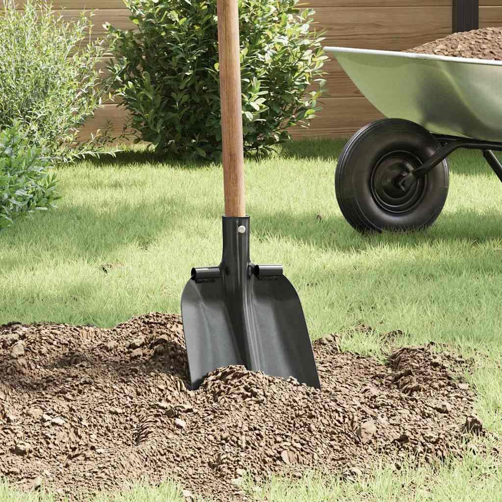 Pala de acero recubierto de polvo plateado, 33 x 21 cm, pala de jardín, pala plegable para jardín, terraza, balcón, exterior, camping, tierra, arena, plantas, excavar