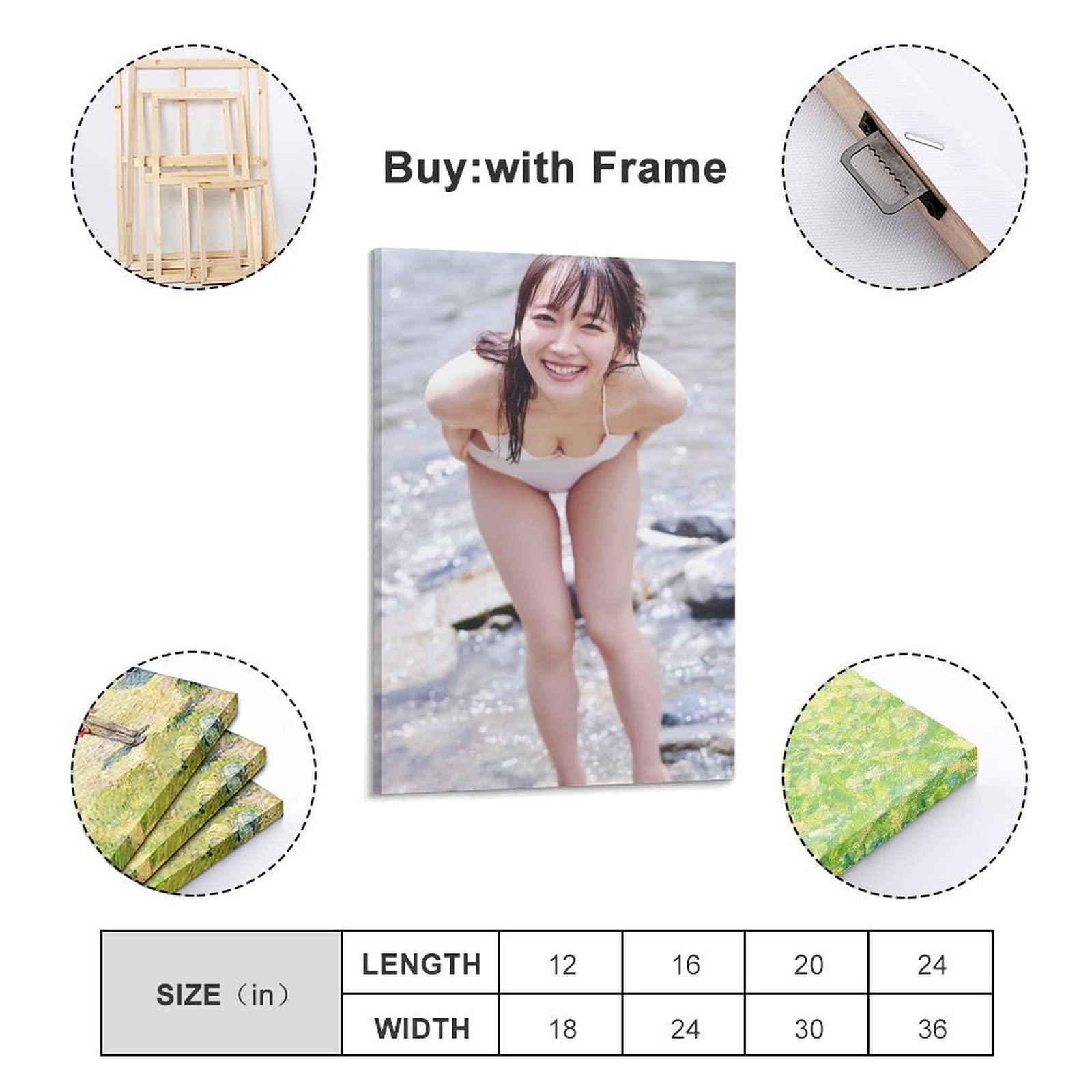 Amazon.co.jp: 吉岡里帆水着写真かわいいセクシービキニ清純壁の絵