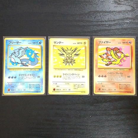 Amazon 旧裏面 Anaフリーザー サンダー ファイヤー ポケモンカード おもちゃ おもちゃ