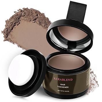 Hair Thickener,Magic Root Cover Up, Hair Concealer for Root Touch Up, Sweat and Waterproof Instant Coverage, With Applicator for Men and WomenLight Brown