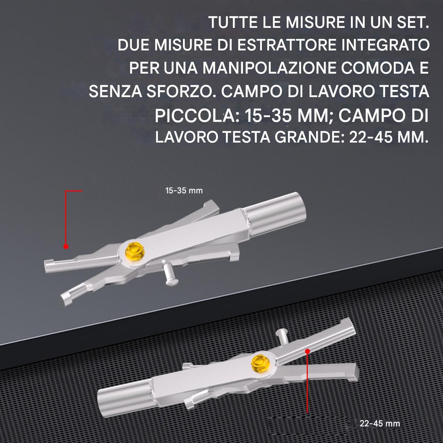 Estrattore Per Cuscinetti Interni | Doppia Testa Per Uso Intensivo | Strumento Rimozione Cuscinetti Interni Auto - Per Auto, Garage, Officina Meccanica, Installazione Ingranaggi, Estrazione Alberi, Ri