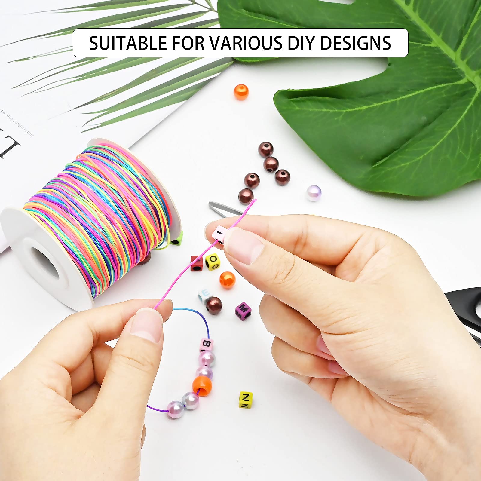 Cordoncino elastico per la realizzazione di bracciali, colore