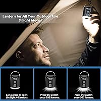 Vista 3 de CAMULAND Mini bomba de aire con diseño magnético, linterna de campamento, bomba eléctrica para inflables con batería de 1400 mAh recargable