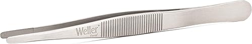 Weller Erem 21SA120 Pinzas de precisión con puntas de punta media, longitud de 4.724 in