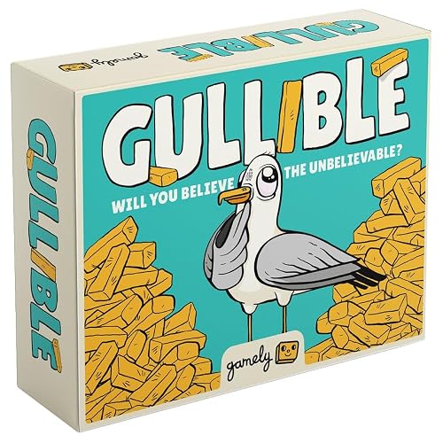 Gullible: The super-fun party game of creativity, bluffing and hilarious facts. Will you fool your family and friends or believe the unbelievable? (Gullible - Same Game, Smaller Box)