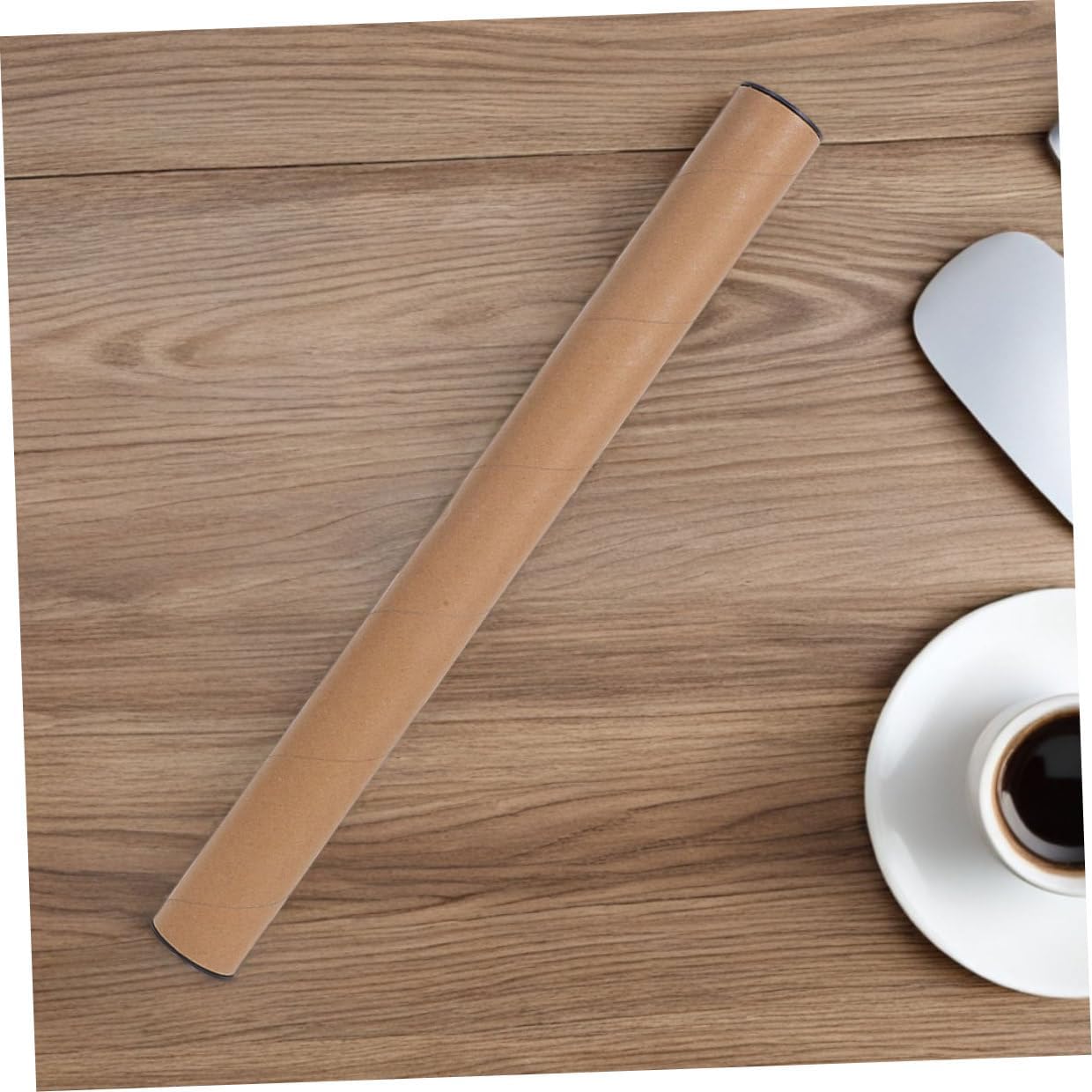 Unomor Kraft Paper Mailing Tubes Ample Storage Space with Plastic Caps 8pcs Impact Resistant Poster Tubes for Shipping and Long Distance Transportation for Documents and Artwork
