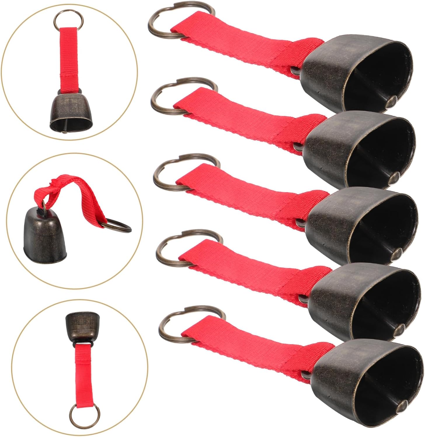 POPETPOP 25pcs Bear Warning Bell Loud Emergency Bells for Hiking Camping Climbing Straps Design for Outdoor Safety and Crafts