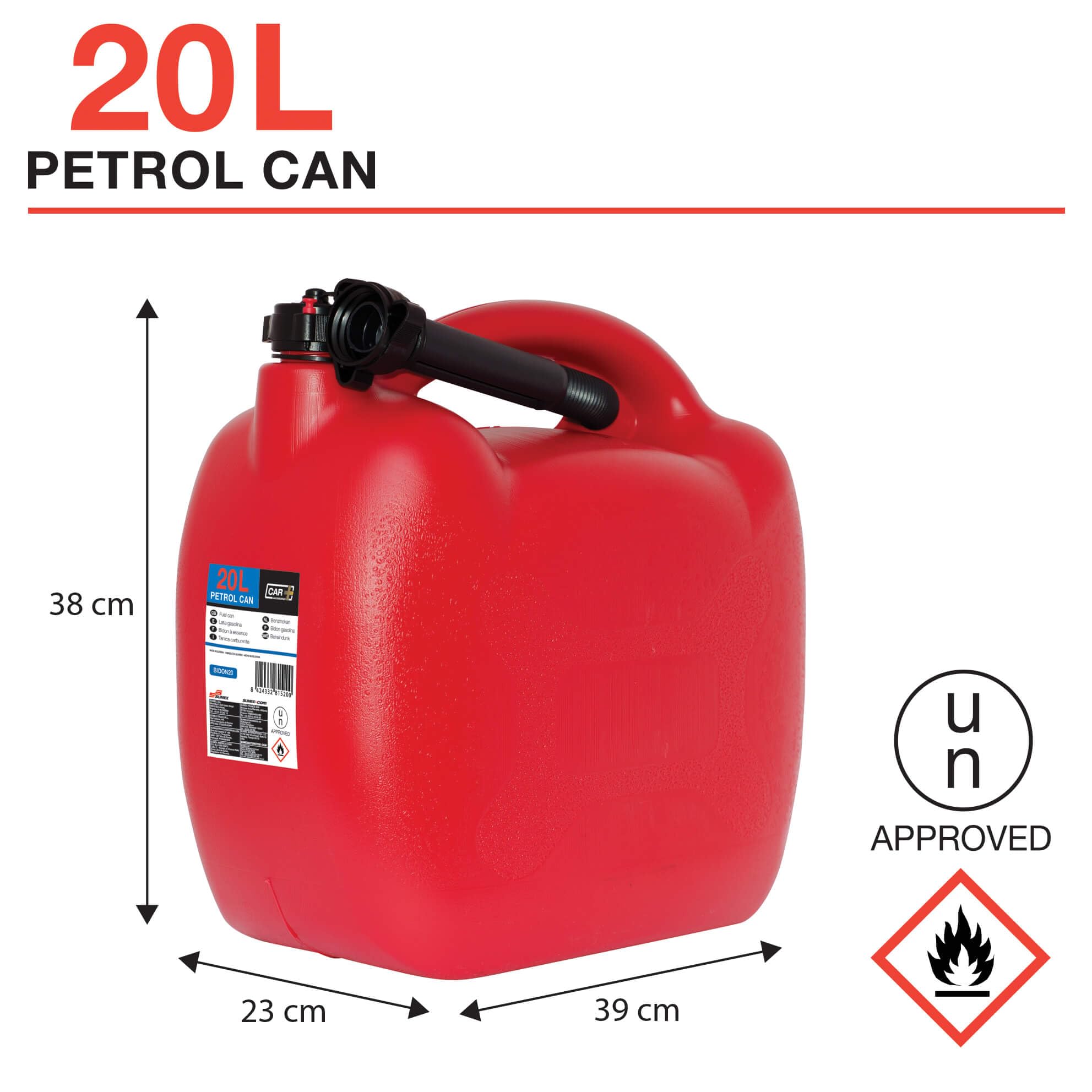 SUMEX Bidon20 Carplus - Tanica 20 Litri Omologato