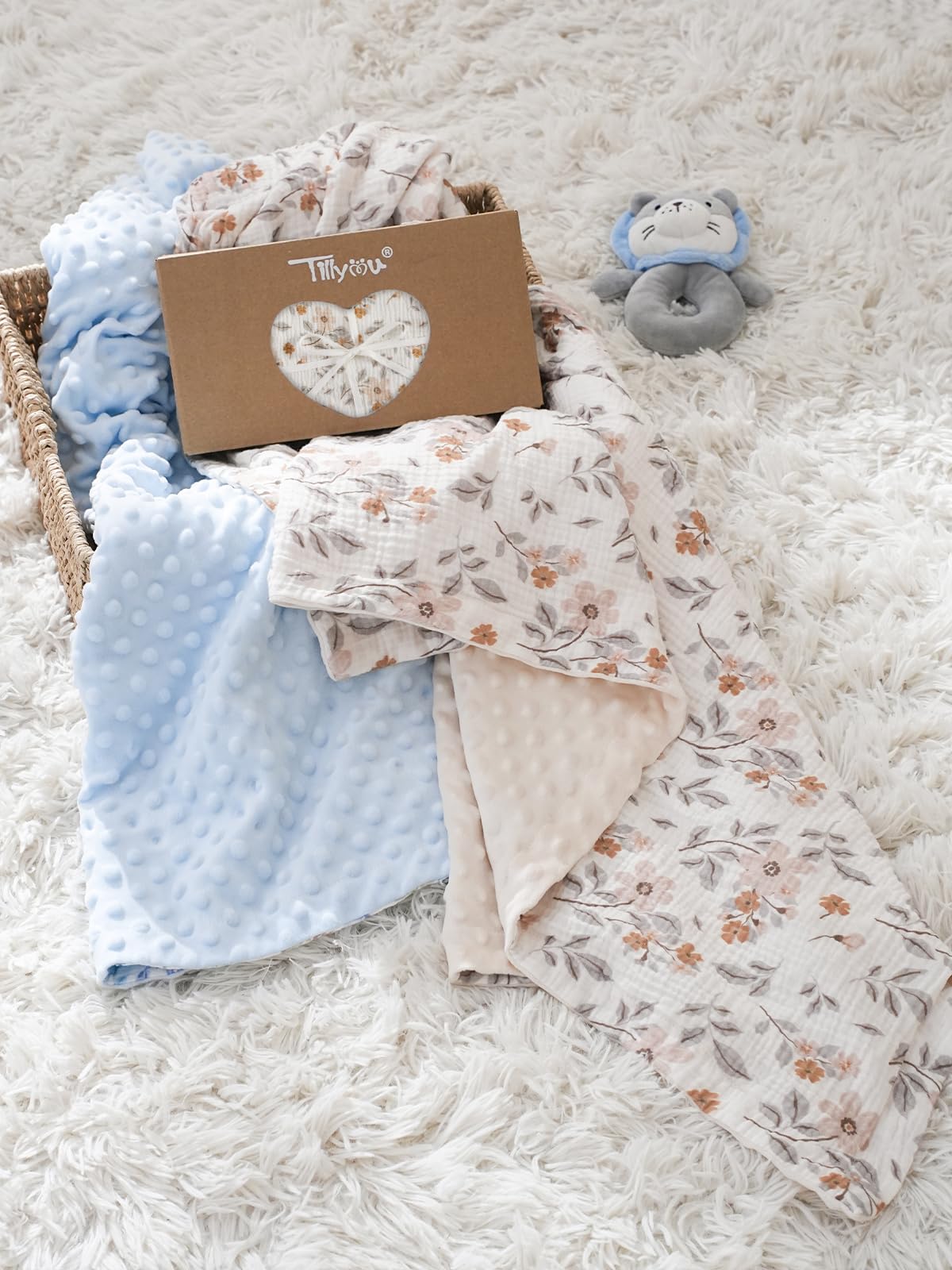 Inbakerdoek Swaddle Meyco Branches Sand 4-6mnd | Van Asten Babysuperstore