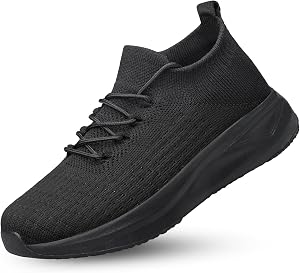 Mens Slip on Walking Shoes Comfort Sock Shoes Non Slip Mesh Casual Running Sneakers