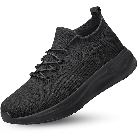 Mens Slip on Walking Shoes Comfort Sock Shoes Non Slip Mesh Casual Running Sneakers