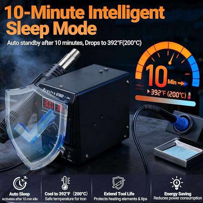 Estación de Soldadura 2 en 1 Calor 24V miniatura 6