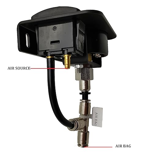 Miniatura 6 de in Cab Kit de control de medidor de aire único con interruptor de paleta para kit de suspensión neumática