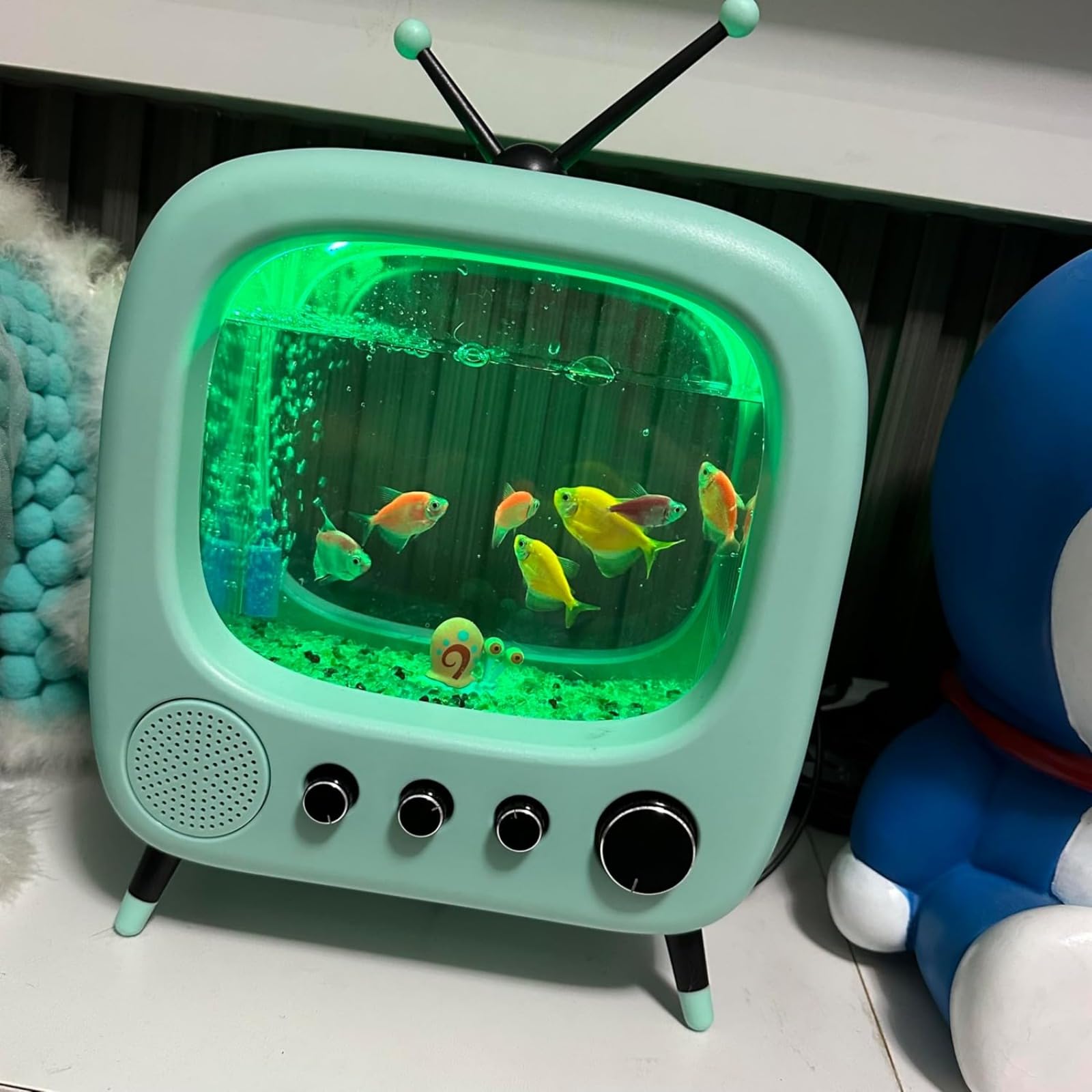 Amazon | テレビ小型水槽、内部色調整可能な LED 光源、酸素 Amazon | テレビ小型水槽、内部色調整可能な LED 光源、酸素