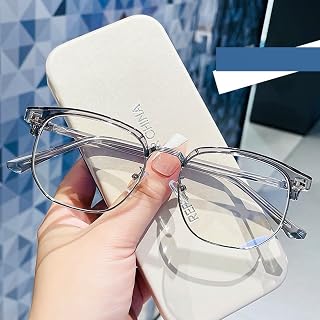 FUQINQINGOZ Anteojos con Bloqueo de luz Azul Lectores de computadora Gafas de Lectura clásicas y Resistentes Alivio de la Fatiga Espejo de luz Plana (Color : C3, Size : +100)