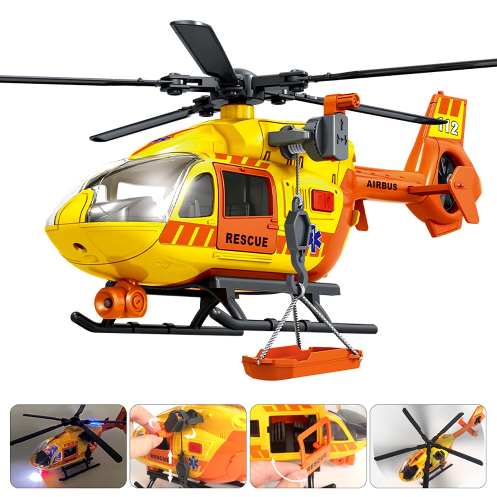 Helicopter Toy with Lights and Sound