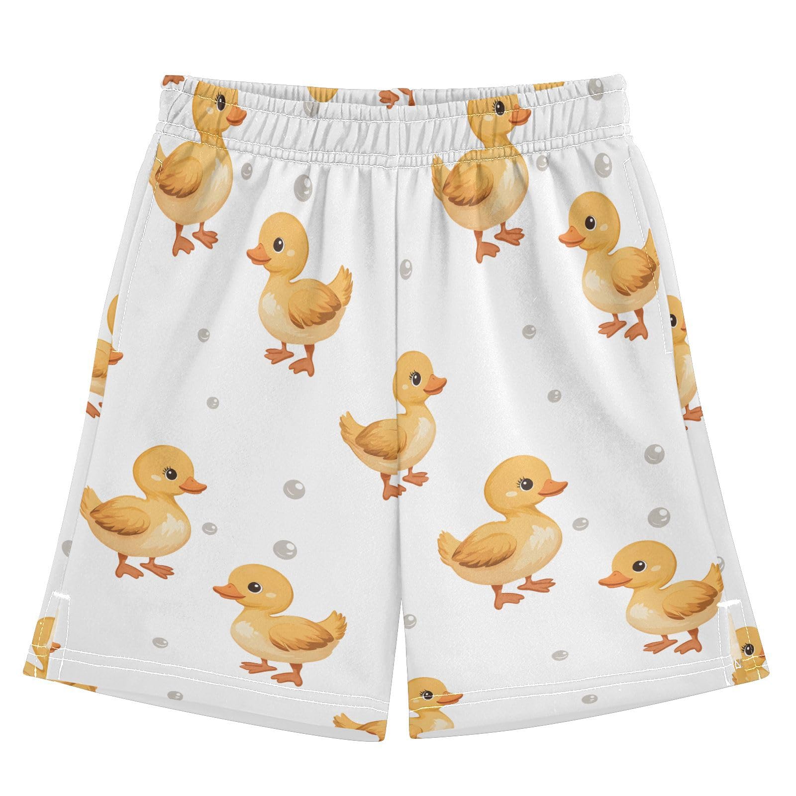 Funny Yellow Duck Boys Shorts Casual Athletic Short Summer Track Shorts 14-15 Y