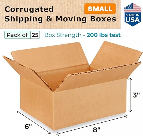 Miniatura 344 de Cajas para envío IDL Packaging - B-1266-5 de cartón corrugado, tamaño pequeño, de 12 pulgadas de largo x 6 pulgadas de ancho x 6 pulgadas de alto