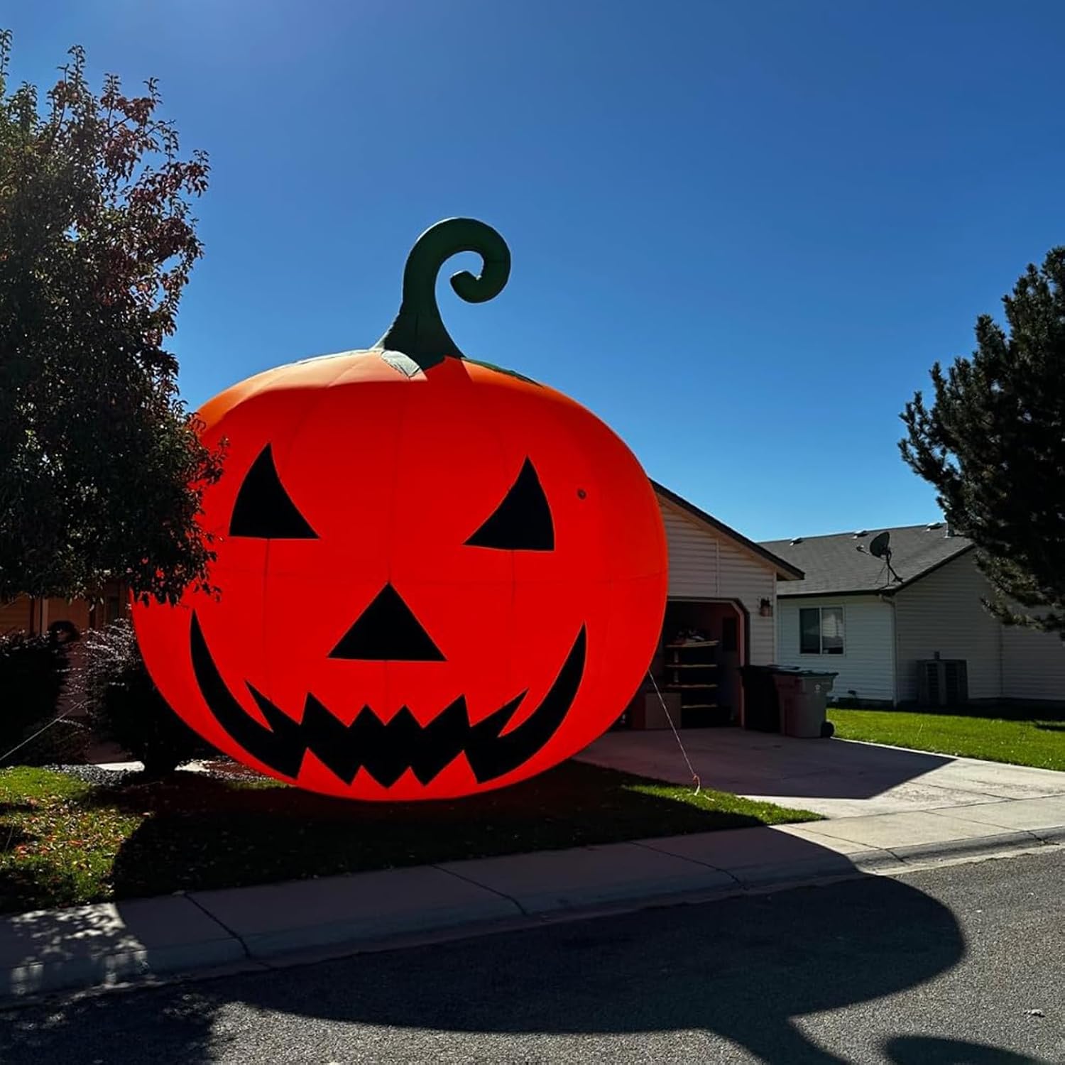 Giant 26Ft Premium Halloween Inflatable Pumpkin Decorations with Blower, Blow up Halloween Decorations Outdoor Holiday Decor for Outdoor Yard Lawn Halloween Party (Without Build-in LED Lights) thumbnail