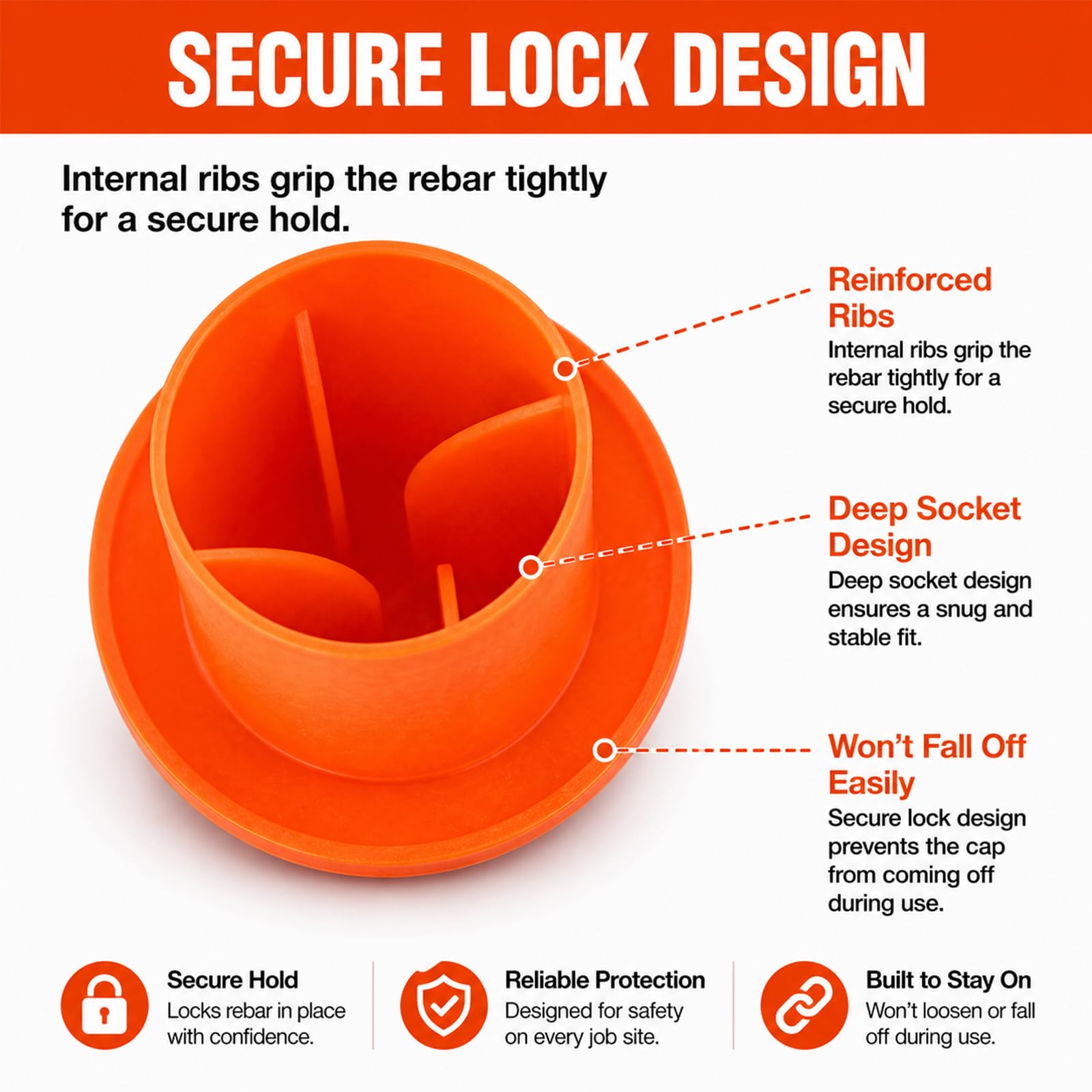 Rebar Safety Caps - Protect Your Construction Site -3 Rebar Safety Caps - Protect Your Construction Site -3