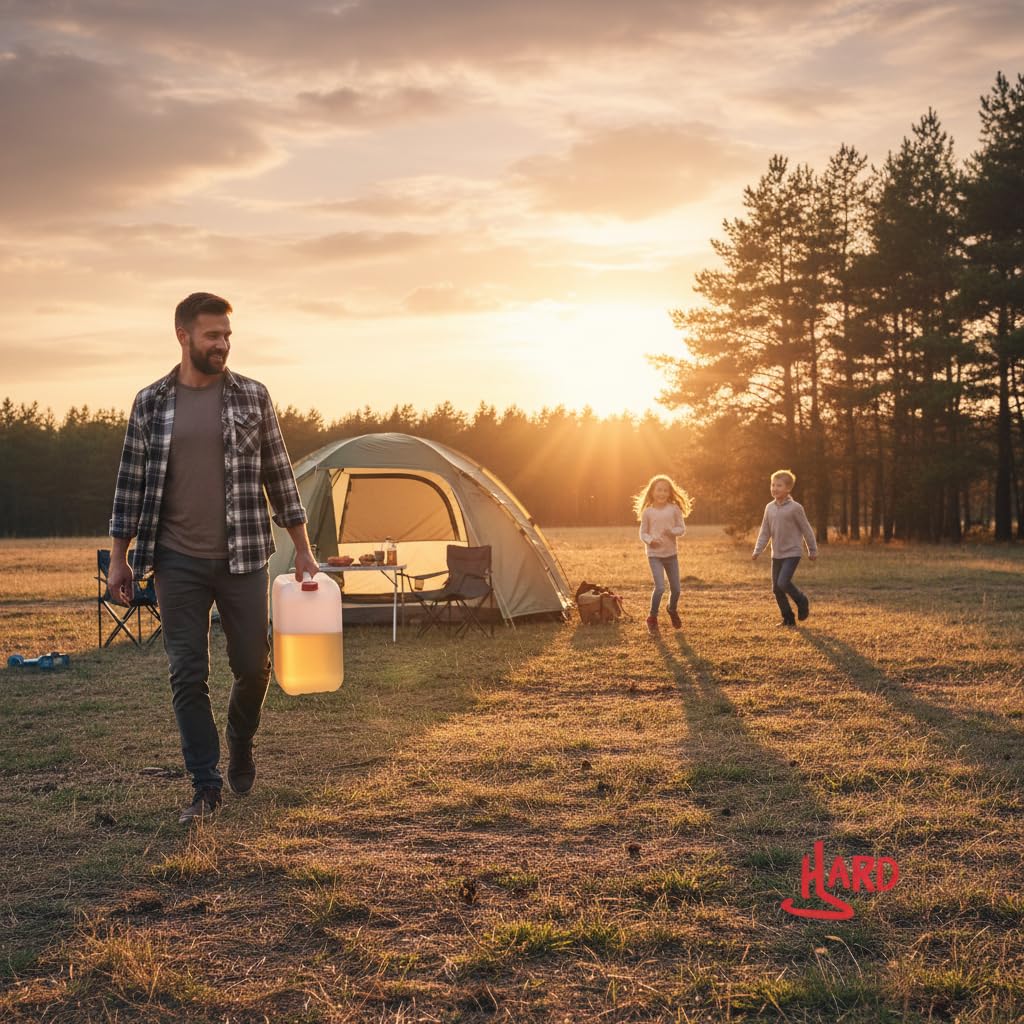 Garrafas 25 Litros Boca Ancha ADR Homologada Agua Gasolina Resistente Químicos Furgoneta Camper Camping