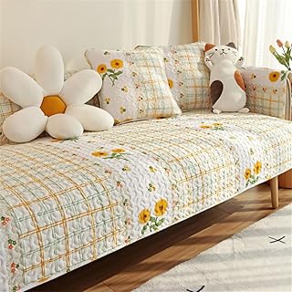 田園風ソファカバー ソファパッド 70x180cm 4人掛け 3人掛け 2人掛け 1人掛け マルチカバー ソファマット 肘付き 肘無し 滑り止め 綿 北欧 ソファマット 防塵 ソファカバー 犬猫対策 保護カバー 洗える マット四季通用ソファー シーツ