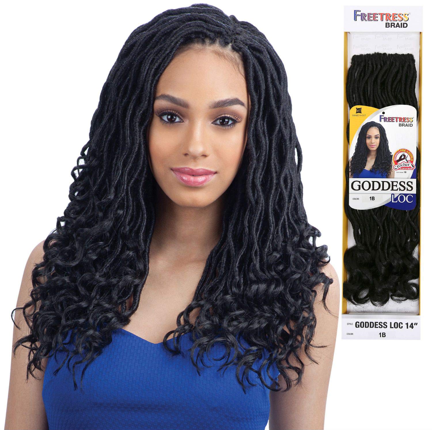 GODDESS LOC 14" (4-Pack, 4) - FreeTress Synthetic Crochet Braid