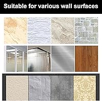 Vista 7 de Mesa plegable de lavandería, mesa de madera para montar en la pared, escritorio para computadora, mesa de pared estable y resistente para cocina