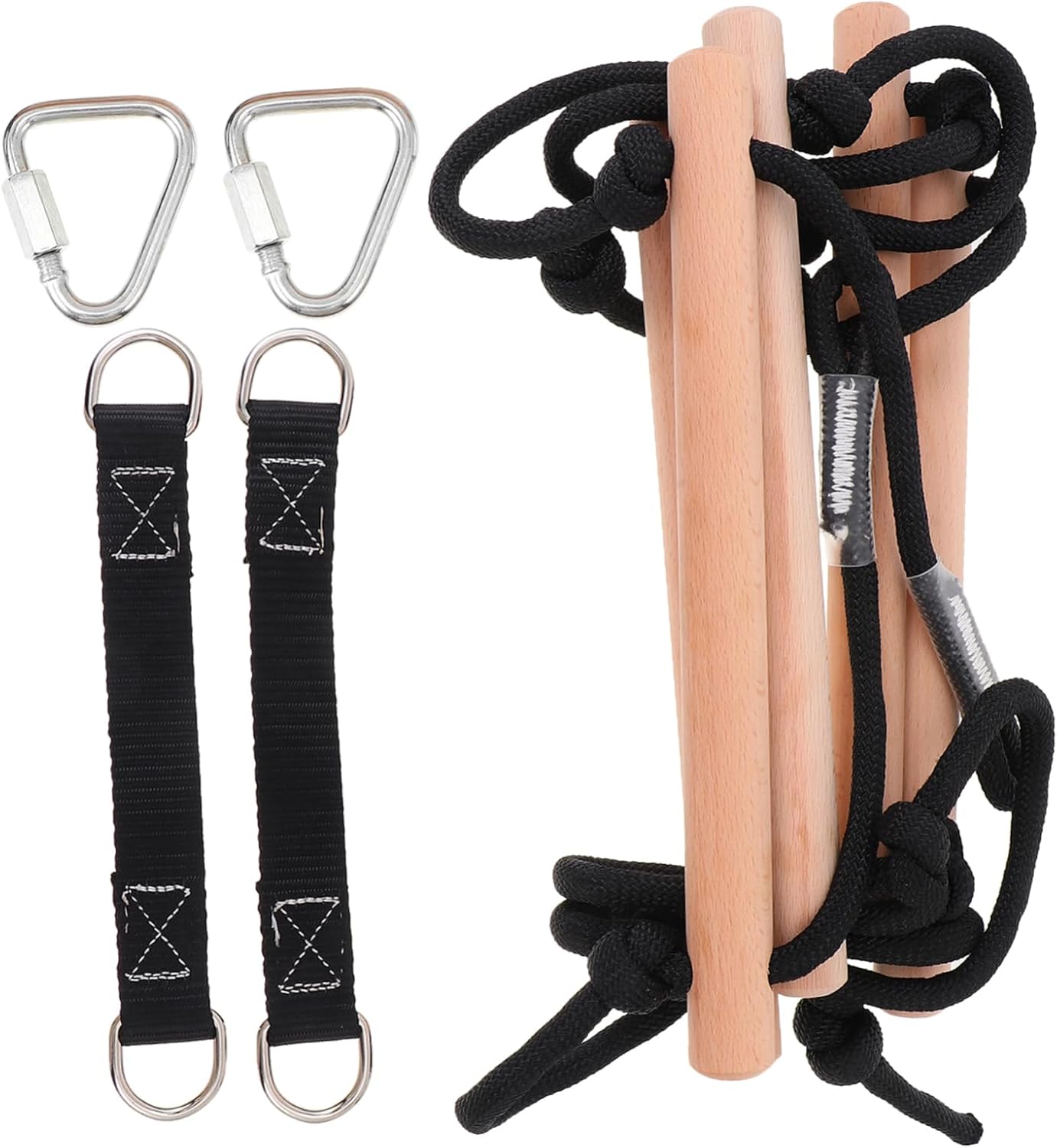 Boys and Girls's Ladder Toy Rope Outdoor Climbing Toys for Children Safe and Sturdy Wooden Recreation Supplies