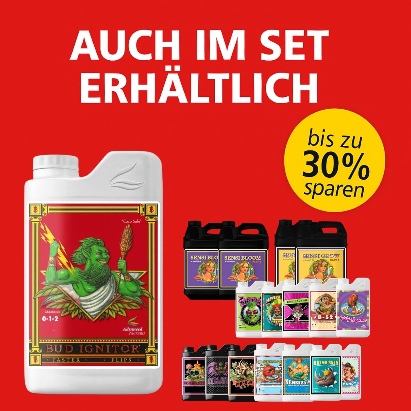 Weedness Advanced Nutrients Bud Ignitor 1 Liter - NPK Dünger Grow Anbau Indoor Erde Flüssigdünger Organischer Bio