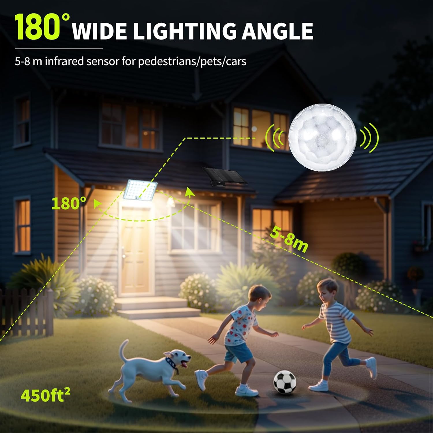 Illuminate Your Home: A Review of 2-Pack 184 LED Solar Motion Lights