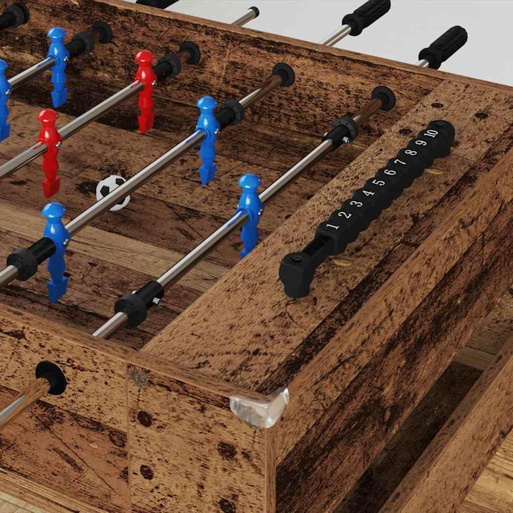 Genérico Mesa de Futbolín Madera Vieja 125 x 60,5 x 80 cm,Deportes,Juegos de Interior,Futbolín,Mesas de futbolín-858891