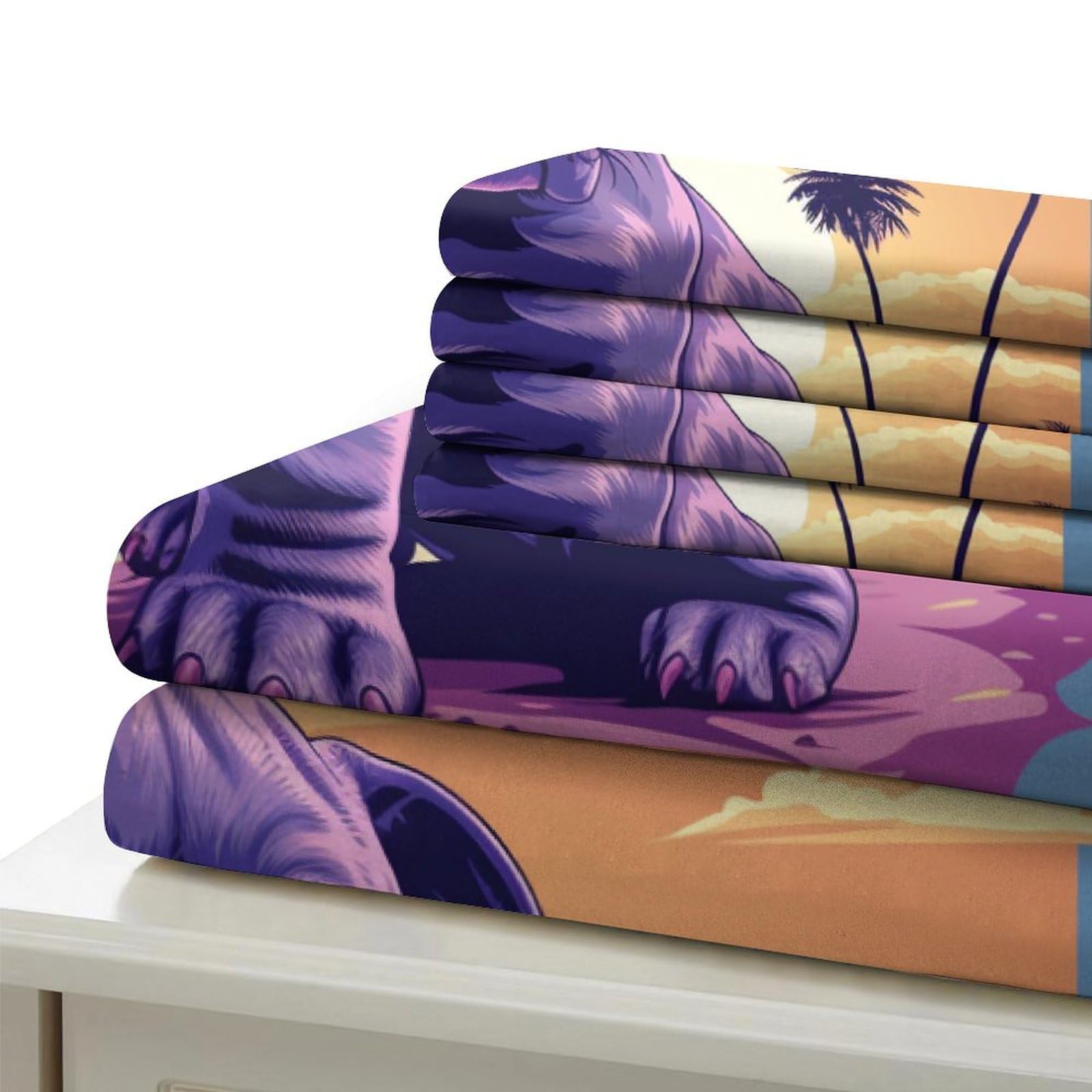 Stampato in 3D Bulldog francese Copertina Stampata Microfibra Disegnata Biancheria Da Letto Ipoallergenico Con 2 Federe,Double（200x200cm）, Per Adolescenti E Adulti