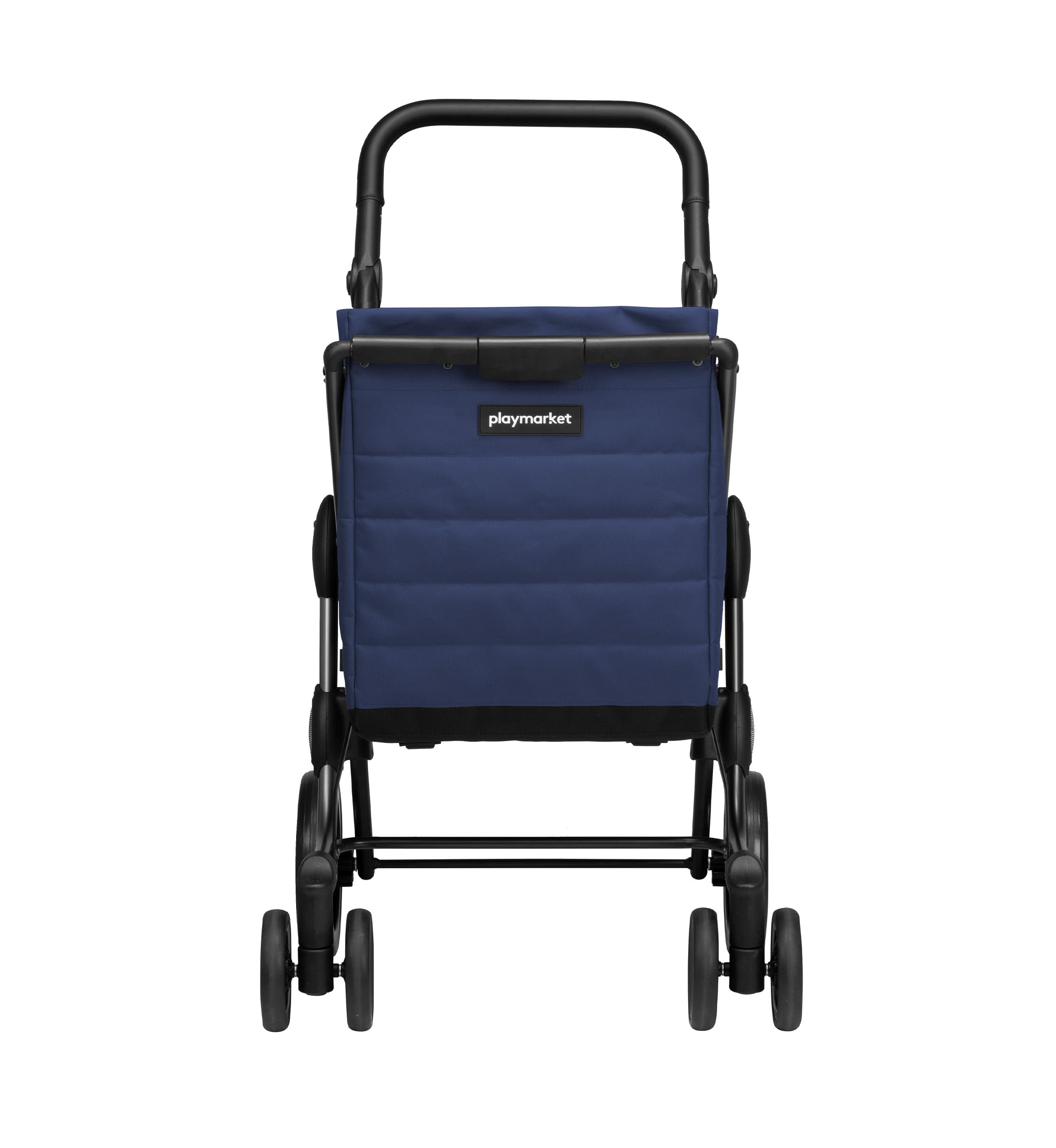 Playmarket We Go Premium. Carro de la Compra Ligero y Plegable. Textil Impermeable sostenible. Manillar Regulable y Ruedas traseras giratorias. Capacidad 55L (Blueberry D4)
