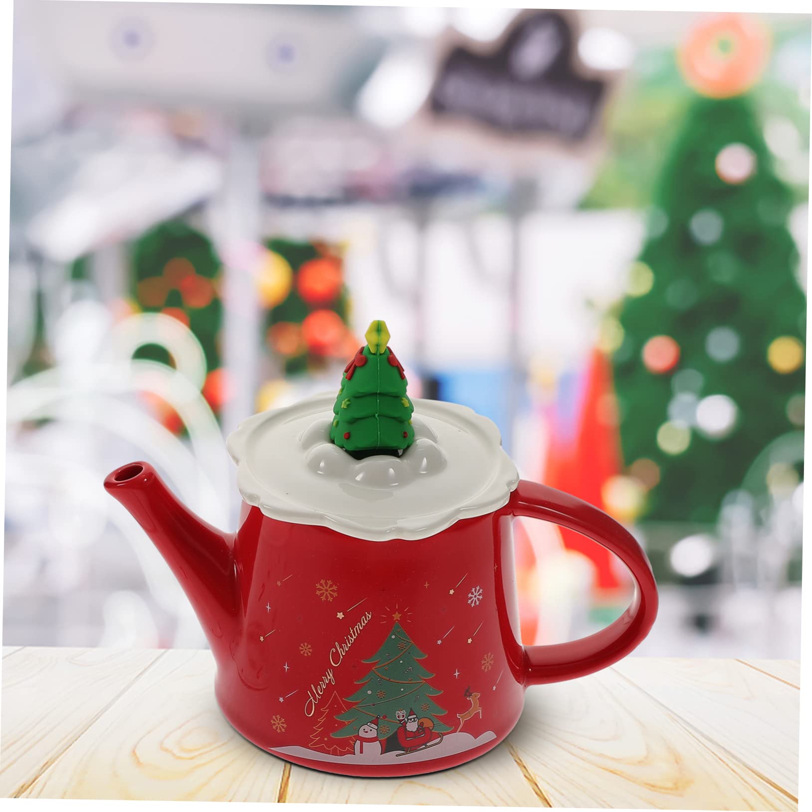 Amazon | NOLITOY 1 セット クリスマスケトルカップ 雪だるまのやかん