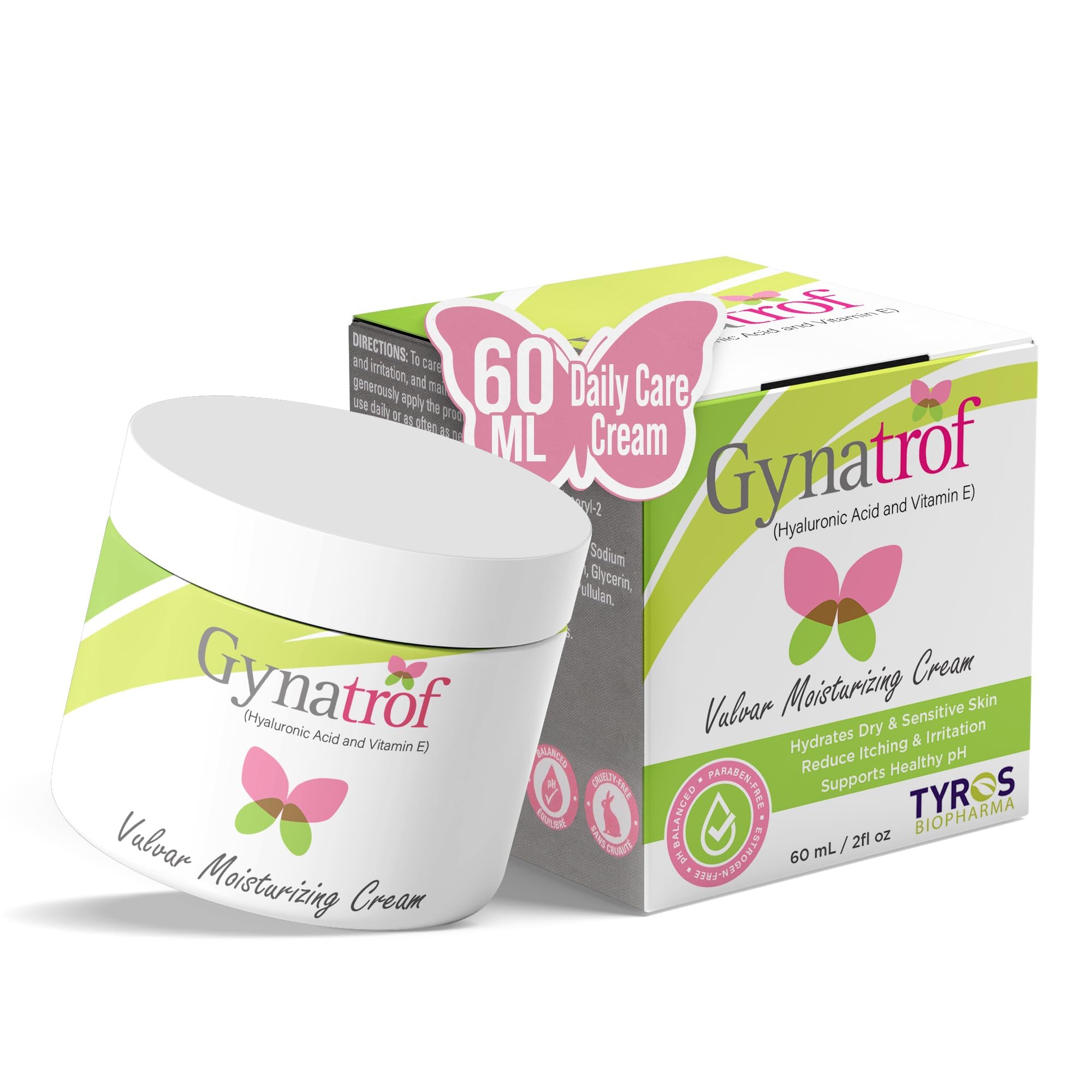 Vulva Moisture Cream, Hydrating & Soothing Formula for Sensitive Skin, Naturally Restores Moisture and Comfort, Ideal for Daily Care, 2 fl. oz